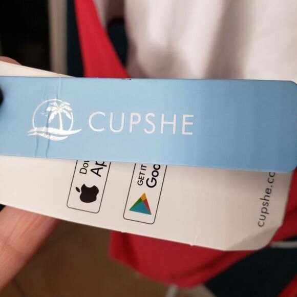 NWT CUPSHE Deep V Neck One Piece Swimsuit Size Medium - Picture 8 of 12